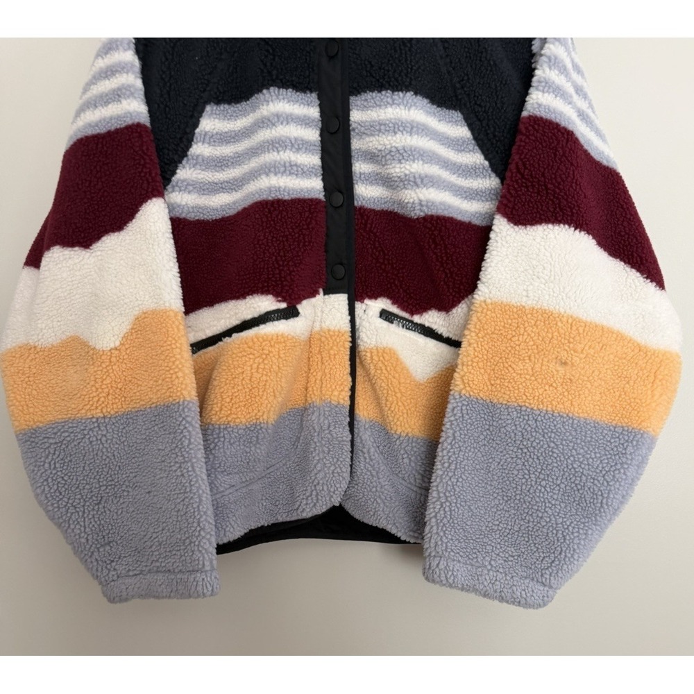 Free People Hit The Slopes Printed Fleece Pullover Women's Size Medium - Picture 5 of 15